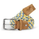 Voi Men's Donald Nylon Weave Belt - Yellow/Green - One Size - Yellow/Green Image 1