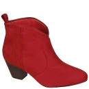 Odeon Women's Heeled Ankle Boots - Red - 3 - Red Image 1