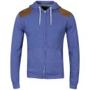 Brave Soul Men's Brutus Zip Through Sweatshirt - Light Blue Marl - S - Light Blue Marl Image 1