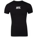 UFC Men's Team Compression Short Sleeve Top - Black - S - Black Image 1