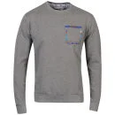 D-Code Men's Luke Aztec Crew Neck Sweatshirt - Mid Grey Marl - S - Mid Grey Marl Image 1