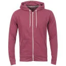 Brave Soul Men's Adrian Zip Through Hoody - Wine Marl - S - Wine Marl Image 1