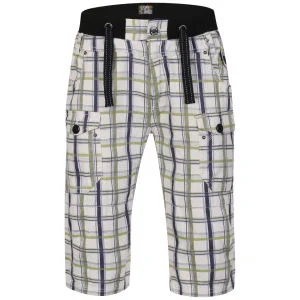 Osaka Men's Tiger Bedford Shorts - Lime - 28 - Lime Image 1