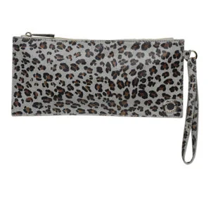 French Connection Women's Sweetie Leopard Print Clutch Bag -Leopard Black Image 1