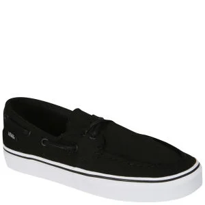 Vans Zapato Del Barco Canvas Deck Shoes - Black/True White - 3 - Black/True White Image 1