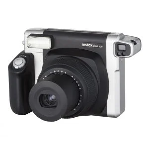 Fujifilm Instax 300 Wide Instant Camera with 10 Shorts of Film - Black/Silver Image 1