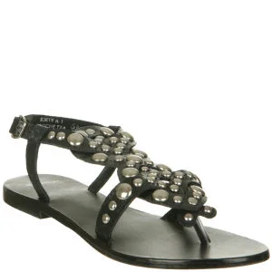 Bronx Women's Sienna Studded Sandals - 3 - Black Image 1