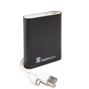 Superspot 10400 MAH Universal Portable Charger Power Bank - Black Image 1
