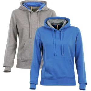 Brave Soul Women's 2 Pack Hoodies - Grey/Blue - S - Multi Image 1