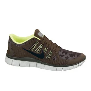 Nike Men's Free Run 5.0 Shield + Running Shoes - Dark Loden/White - 7 - Green/White Image 1