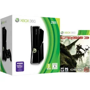 Xbox 360 250GB Matte Black Console: Bundle Includes (Crysis 3) Image 1