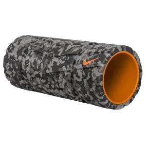 Nike Textured Foam Roller (13 Inch) - Grey/Black/Bright Citrus Image 1