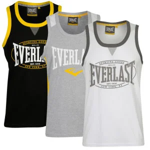 Everlast Men's 3-Pack Vest - Black and White/Grey Marl - S - Black/White/Grey Image 1