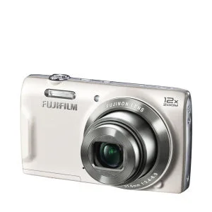 Fujifilm FinePix T500 Compact Digital Camera (16MP, 12x Optical Zoom, 2.7 Inch LCD) - White Image 1