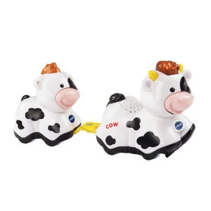 Vtech Toot-Toot Animals Mummy and Baby Cow Image 1