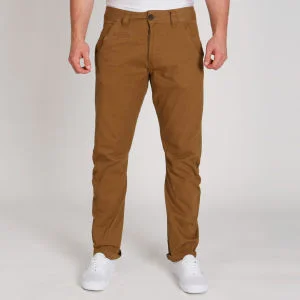 Brave Soul Men's Wave Chinos - Tobacco - 30R - Tobacco Image 1
