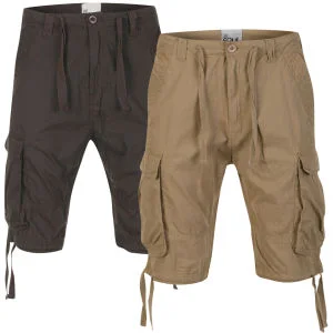 55 Soul Men's 2-Pack Spirit Shorts - Charcoal/Stone - 28 - Charcoal/Stone Image 1