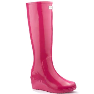 Wedge Welly Candy Girl Unique Wellington Boots - 5 - Pink Image 1