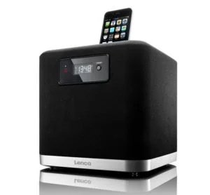 Lenco IPD-4303 iPod/iPhone Docking Station with 3D Sound - Black Image 1