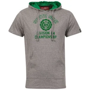 Brave Soul Men's Hooded T-Shirt - Light Grey - M - Light Grey Image 1