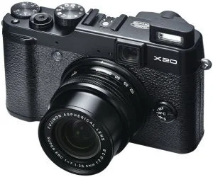 Fujifilm X20 Compact Digital Camera (HD 1080p, 12MP, 4x Optical, 2.8 Inch LCD) - Black Image 1