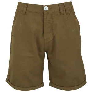 Soul Star Men's Chino Melton Shorts - Tobacco - 28R - Tobacco Image 1