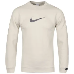 Nike Junior Swoosh Sweatshirt - Stone - L - Stone Image 1