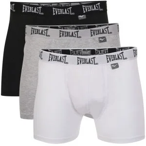 Everlast Men's 3-Pack Boxers - Black/Grey/White - S - Black/Grey/White Image 1