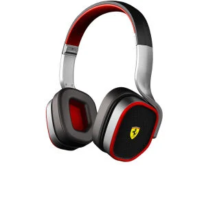 Ferrari Scuderia R200 Headphones Including Mic and In-line Remote - Black Image 1