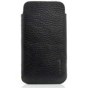 Knomo Black Leather iPhone 4 Slim Case Image 1