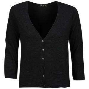 Brave Soul Women's Buttoned Cardigan - Black - S - Black Image 1