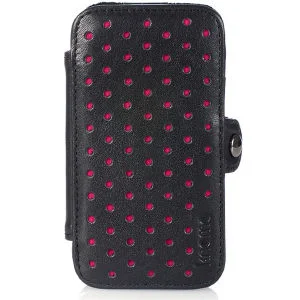 Knomo: Fuchsia Perforated iPhone 4 Folio Case Image 1
