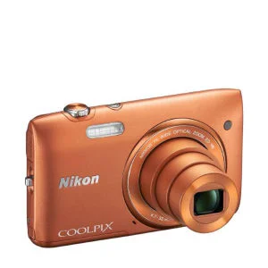 Nikon Coolpix S3500 Compact Digital Camera - Orange (20.1 MP, 7x Optical Zoom 2.7 Inch LCD) - Grade A Refurb Image 1