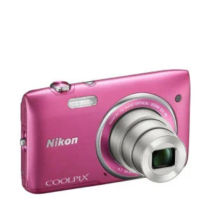 Nikon Coolpix S3500 Compact Digital Camera - Pink (20MP, 7x Optical Zoom, 2.7 Inch LCD) - Grade A Refurb Image 1