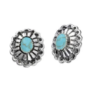 Turquoise Earrings - One Size Image 1