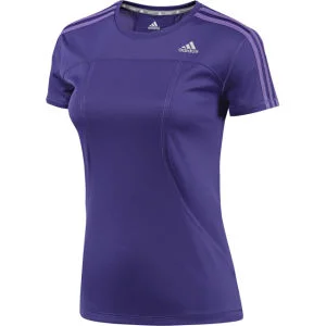 adidas Women's Response Short Sleeve T-Shirt - Blast Purple/Ray Purple - S - Blastpurple/RayPurple Image 1