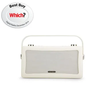 View Quest Hepburn Bluetooth Audio System with DAB+/FM Radio - Cream Image 1
