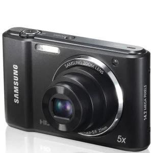 Samsung ES91 Compact Digital Camera (14MP, 5x Optical, 2.7 Inch LCD) - Black Image 1