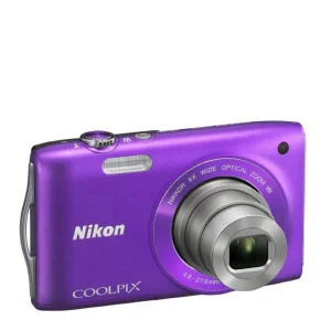 Nikon Coolpix S3300 Compact Digital Camera - Purple (16MP, 6x Optical Zoom, 2.7 Inch LCD) - Grade A Refurb Image 1