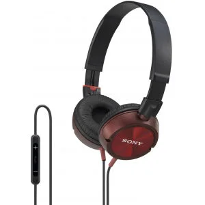 Sony DR-ZX301IP Headphones - Red Image 1