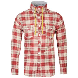 Soul Star Men's Ronnie Flannel Shirt - Red - S - Red Image 1