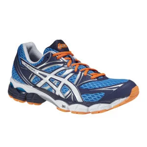 Asics Men's Gel-Pulse 6 Trainers - Blue/White/Flash Orange - 6 - Blue/White/Orange Image 1