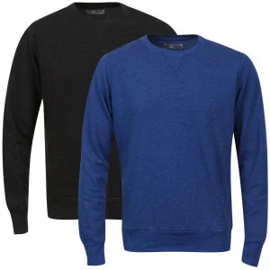 Brave Soul Men's 2-Pack Jones Sweat - Charcoal Marl/Cobalt Marl - S - Charmarl/Cobalt Marl Image 1