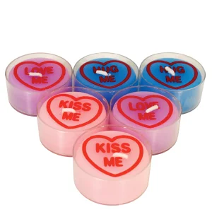 Love Hearts Tealights (Pack of 6) Image 1