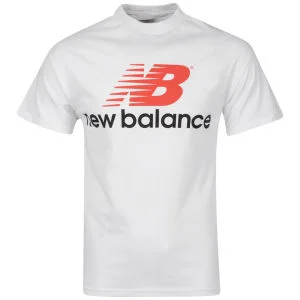 New Balance Men's White Back Logo T-Shirt - S - White Image 1
