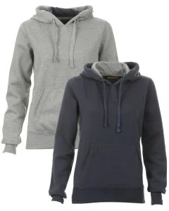Brave Soul Women's 2-Pack of Hoodies - Grey/Navy - S - Grey/Navy Image 1
