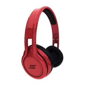 SMS Audio By 50 Cent Street Wired Headphones Includes Passive Noise Cancellation - Red Image 1