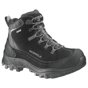 Merrell Men's Norsehund Omega Mid Water Proof Hiking Boots - Black/Grey - UK 7 - Black/Grey Image 1
