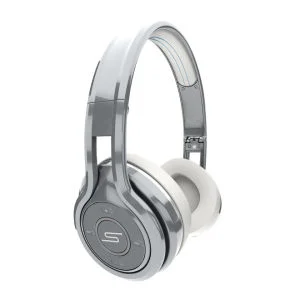 SMS Audio By 50 Cent Sync Wireless Over Ear Bluetooth Headphones - Silver Image 1