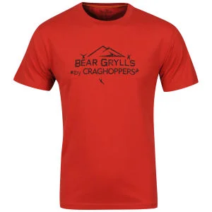 Craghoppers Men's Bear Brand Car T-Shirt - Bear Red - S - Bear Red Image 1